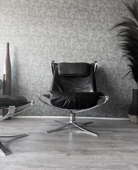 Image 1 of Suite Lounge Vintage Sigurd Resell « Falcon » pour Vatne Møbler (Norvège)