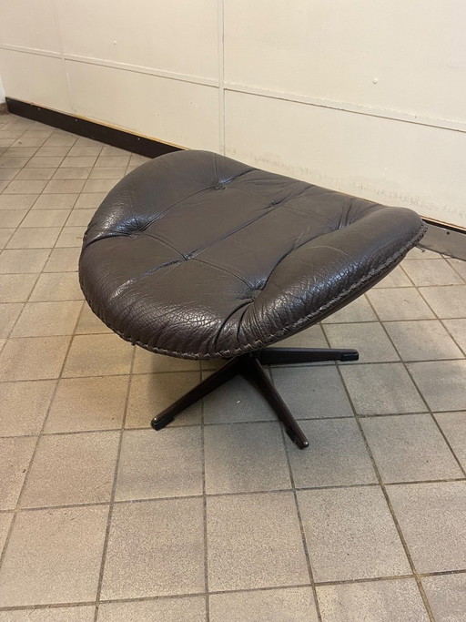 1970er Vintage Hocker/Pouf von Bramin
