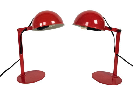 Lampes de bureau/de table style industriel milieu du siècle (2) - Italie - années 70