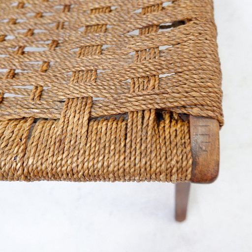 Coppia di poltrone in corda e legno - anni '60