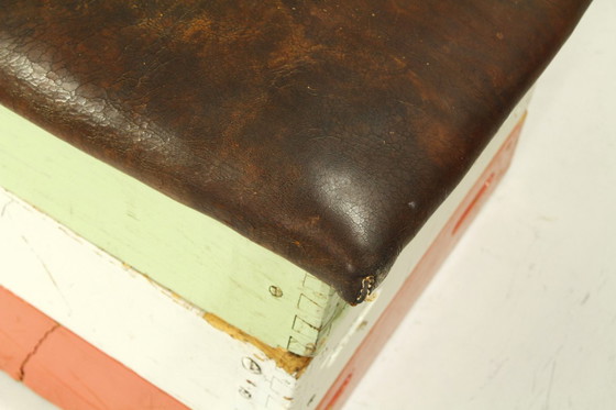 Image 1 of Vintage Leather Gymnastic Bench Box, 1950s