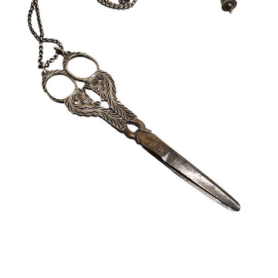 Image 1 of Antique Frisian silver Chatelaine, early 19th century