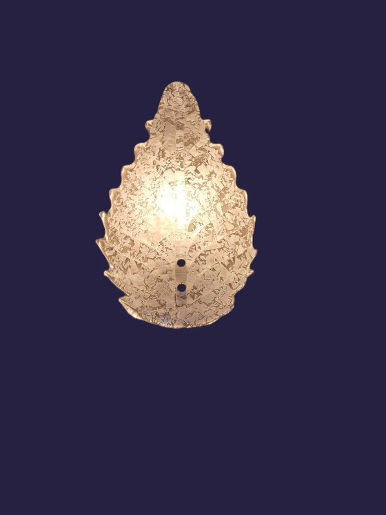 Image 1 of Conjunto de tres preciosas lámparas de pared de Murano (Barovier Toso)