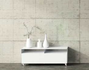 Image 1 of Meuble TV Müller Mobile Line, acier, blanc