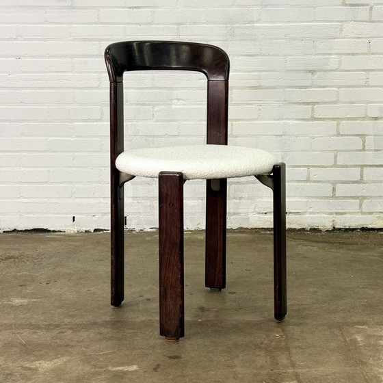 Image 1 of Set Of Two Bruno Rey Chairs In Dark Brown With White