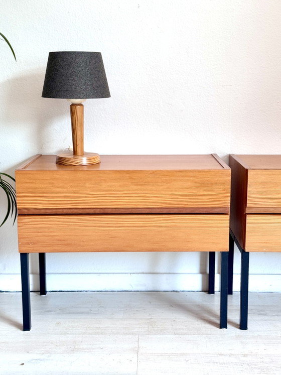 Comodini Minimalisti Vintage Anni '60 – Wood, Metal (photo 3 of 11)