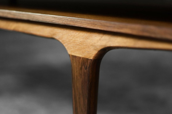 Image 1 of Mesa de centro danesa de mediados de siglo con estante, años 60