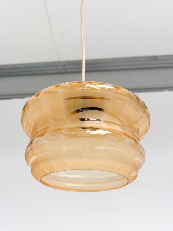 Lampada da soffitto vintage in vetro marrone, anni '60 – Lampade a sospensione, Metal (photo 3 of 8)
