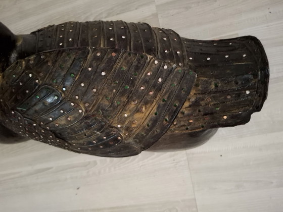 Originele Indiase houten eend, Decoratieve objecten, Zwart (foto 2 van 5)
