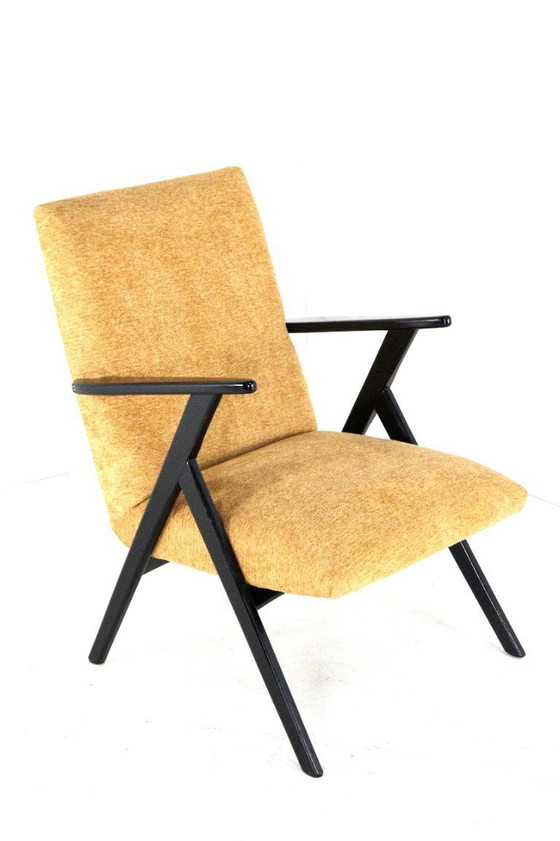 Image 1 of Fauteuil 'De Lier' Vintage Nieuw Gestoffeerd
