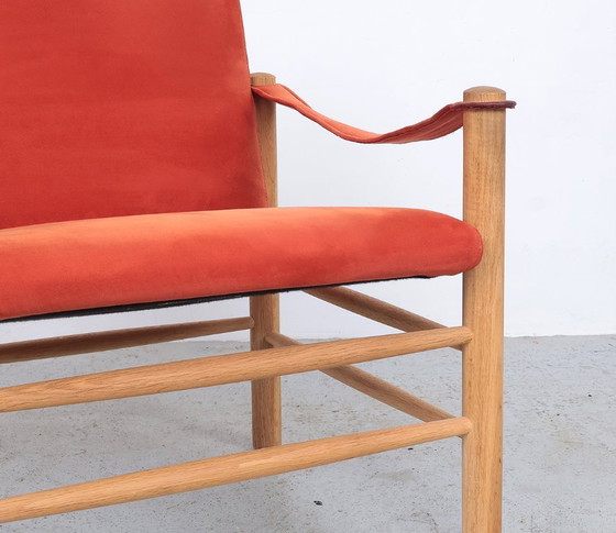 Image 1 of Safari-Stühle aus Eichenholz, Skipper Møbler 1980s