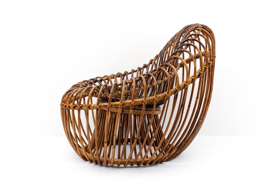 Image 1 of Fauteuil van rotan en bamboe van Janine Abraham & Dirk Jan Rol, jaren 50