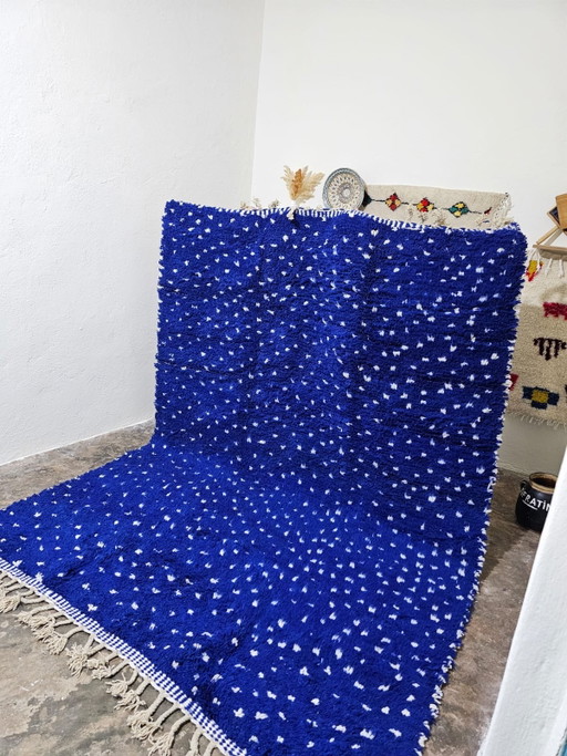 Berber Vloerkleed – Een sterrennacht geïnspireerd op Marokkaanse kunst 200/300cm – vloerkleden en tapijten, Wool