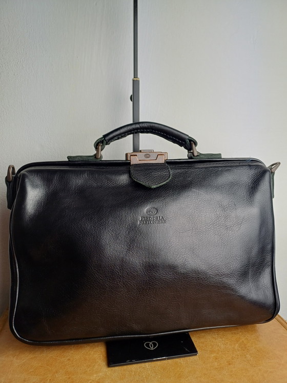 Zgan Medium Werktas Clippersluiting Zwart Fred de la Bretoniere – Laptoptassen, Calfskin (photo 2 of 10)