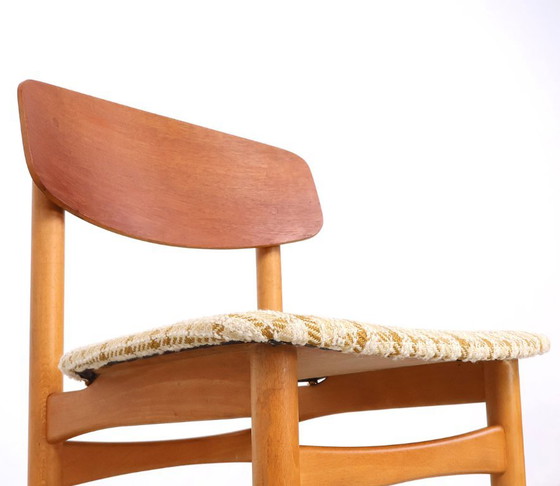 Børge Mogensen Model 122 Eetkamerstoelen, Søborg Møbelfabrik, 1952 – Textile, Wood (photo 11 of 13)