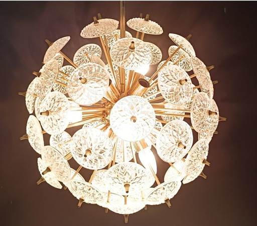 Vintage Sputnik snowball pendant lamp - Val Saint Lambert