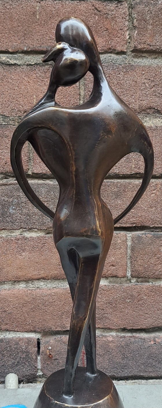 Image 1 of Sculpture en bronze « Connectés »