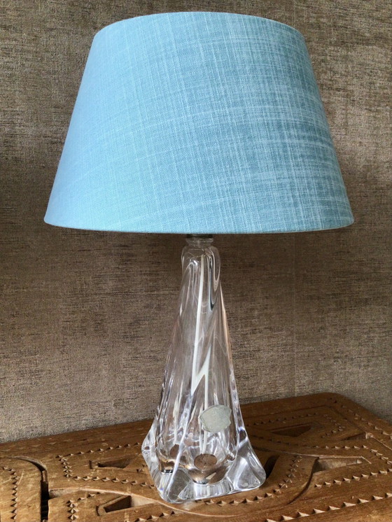 Image 1 of Pair of vintage Val Saint Lambert Cristal table lamps