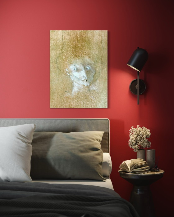 Image 1 of Robert Detheux - Der Frühling - surrealistisches Traum-Pastell