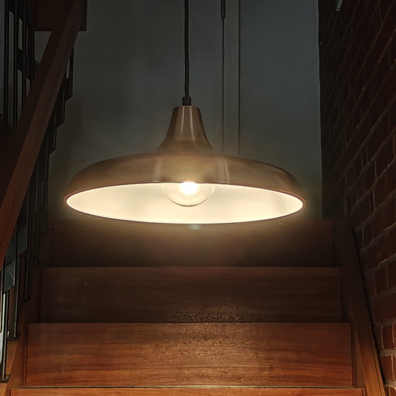 Image 1 of Philips hanglamp in mid-century stijl, geborsteld koper – 40 cm
