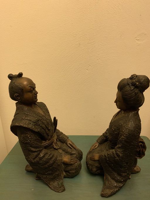 Japanische Bronzestatuetten