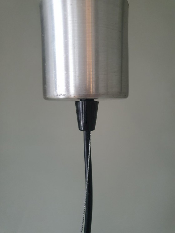 Image 1 of Art Deco vintage pendant lamp made of marbled glass