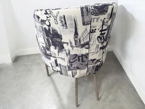 Image 1 of 4x Rolf Benz luxe eetkamer stoelen. Afdrukken New York