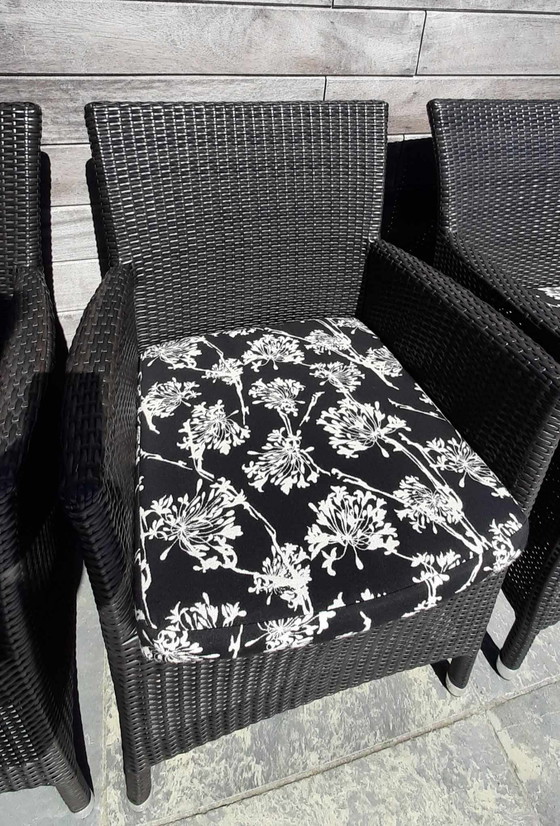 Image 1 of 6 sedie da pranzo Varaschin con cuscini