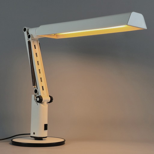1970 Vintage FAGERHULTS BELYSNING Lucifer Desk Lamp By Tom Ahlström and Hans Ehrich of A&E Design.