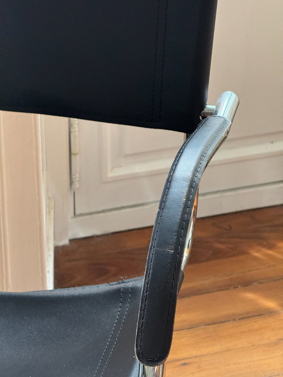 Marcel Breuer Style Cantilever Chair – Chairs and lounge chairs, Leather, Metal (photo 5 of 10)
