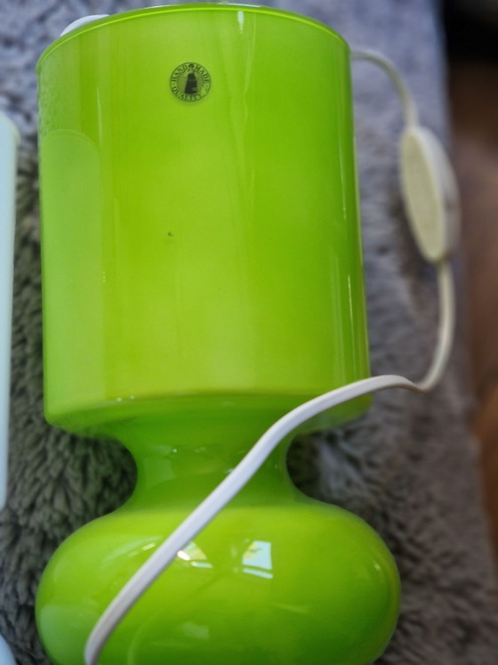 3 x Lykta Ikea lampen in perfecte staat, Tafellampen, Glas, Groen (foto 4 van 6)