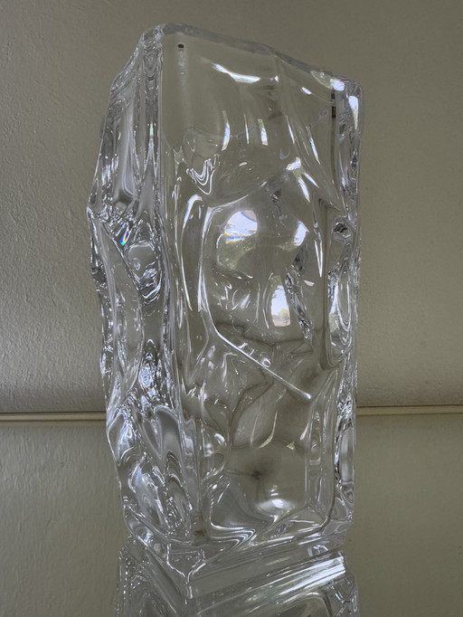 Vase cristal de Sèvres massif années 50