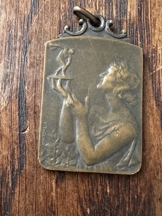 Image 1 of Set di medaglie vintage del ciclocross belga – Le Soir “Cross du Soir” 1924-1947 – 10 pezzi