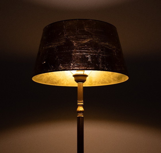 Image 1 of Deknudt Onyx Floor lamp side Table 1970s Belgium