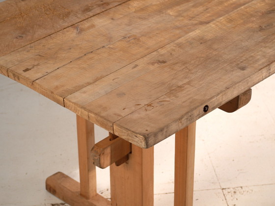 Antique Pine Refectory Dining Table, Central Europe, circa 1900, Rustic (photo 5 of 11)
