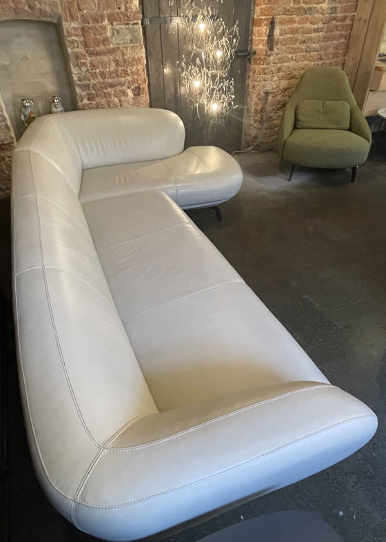 Image 1 of Sofá esquinero Leolux Flint, cuero Ceras