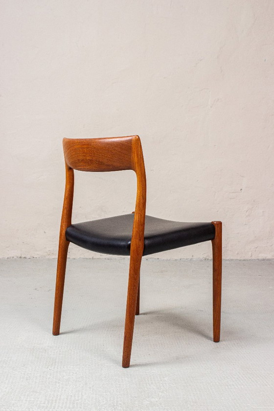 6 sedie Niels O. Möller modello 77 in teak danese, vintage anni '60 – Niels Otto Møller, Sedie da pranzo (photo 5 of 21)