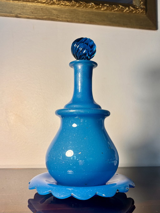 Caraffa bandiera blu Opaline de Bercy