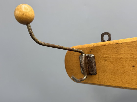 Image 1 of Retro Mid - Century Coat Rack - Authentic & Characterful
