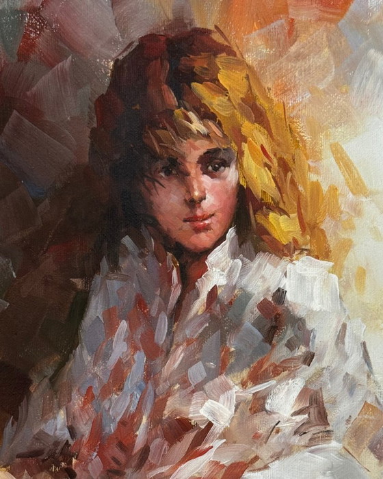 Image 1 of Expressive Figurative Painting — Signed “Manfred T.”