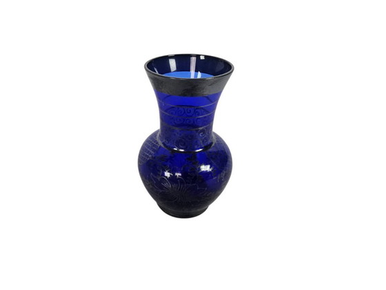 Image 1 of AR.DE.A. - small vase - cobalt blue - silver - Italy (Florence) - 60s