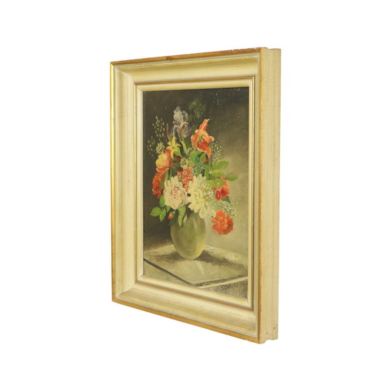 Image 1 of Flowers in Vase Still Life Painting