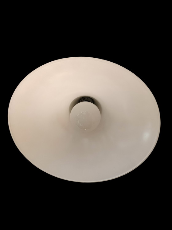 Image 1 of Lampada a sospensione vintage a forma di cappello da strega di Glashütte Limburg.