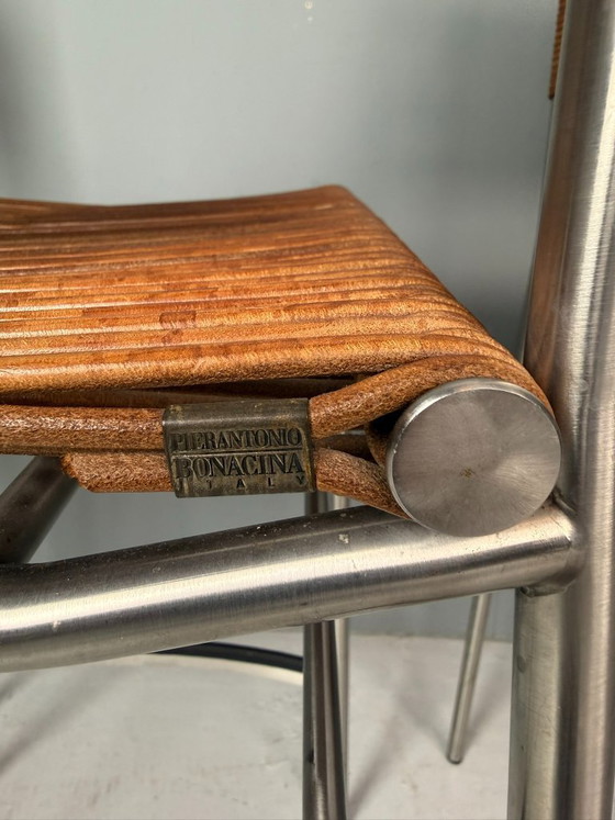 Image 1 of Tito Agnoli – Ensemble de quatre tabourets de bar « Miss B », Italie, 1997