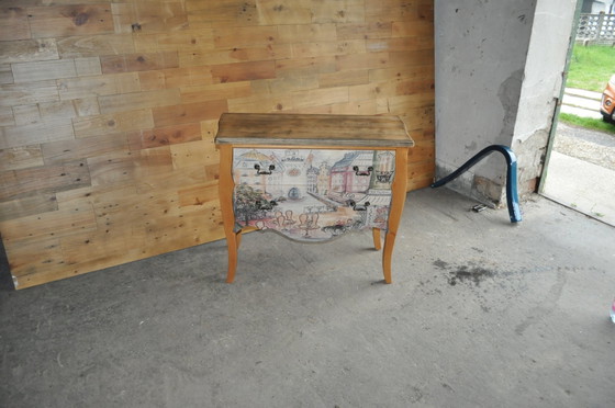 Baroque Style Chest of Drawers with Paris Photo – Wood, Barok (photo 4 of 9)