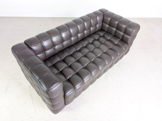 Image 1 of Sofá original Wittmann Kubus Josef Hoffmann Sofá de cuero marrón