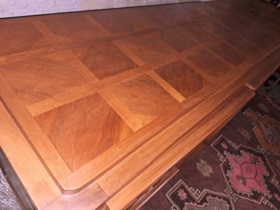 Grande Credenza Brutalista Francese con Pannelli Intagliati, Anni '40 – Credenze, Legno (photo 9 of 15)