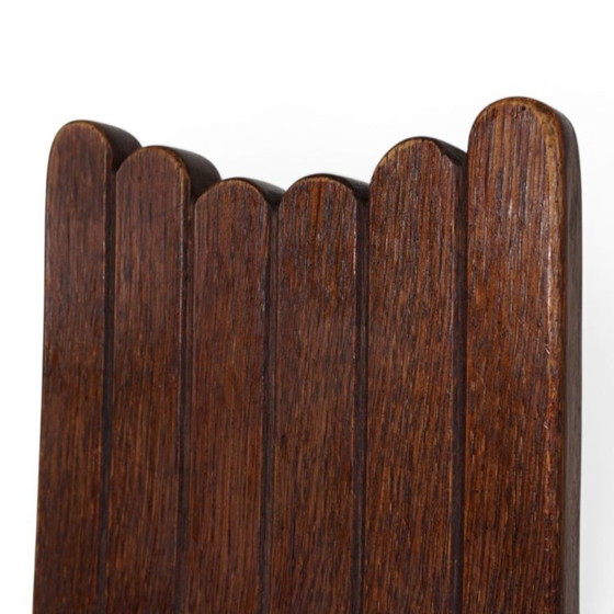 Image 1 of Allmilmö Brutalistischer Eichenstuhl, 1980