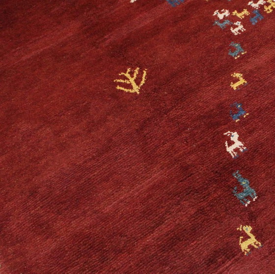 Image 1 of Original Persian carpet Gabbeh Ghashghai Oriental carpet 265 cm x 128 cm Old Natural