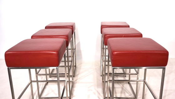 Image 1 of 6er Set De Sede DS 218/55 Barhocker von Paolo Piva, 2000